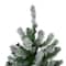 4ft., 5ft., & 6 ft. Unlit Slim Flocked Alpine Artificial Christmas Tree Set